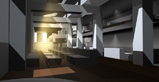 Rendering der Freienhof-Lounge