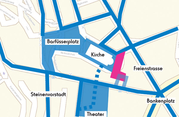 Plan der Innenstadt